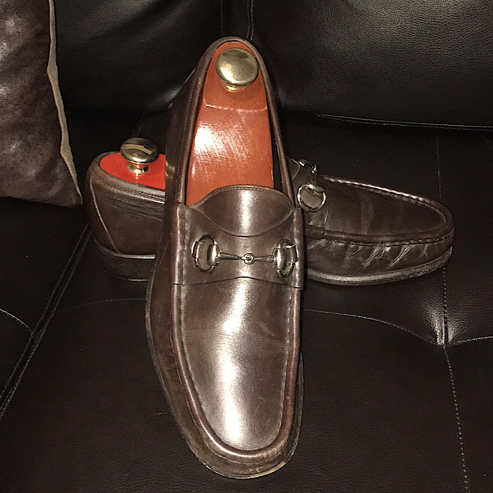 Gucci Horse-Bit Loafers (Brown)